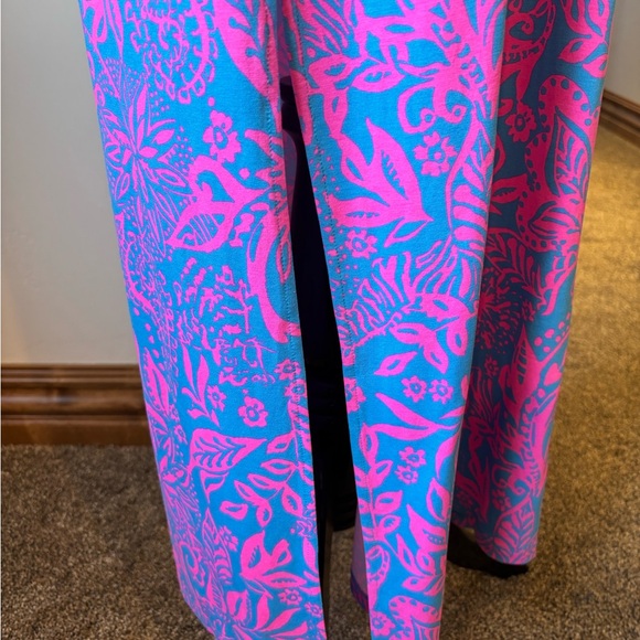 Lilly Pulitzer Floral Pink and Blue Maxi Dress - Picture 3 of 7